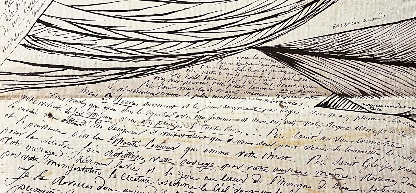 Montage de dessins et de mots