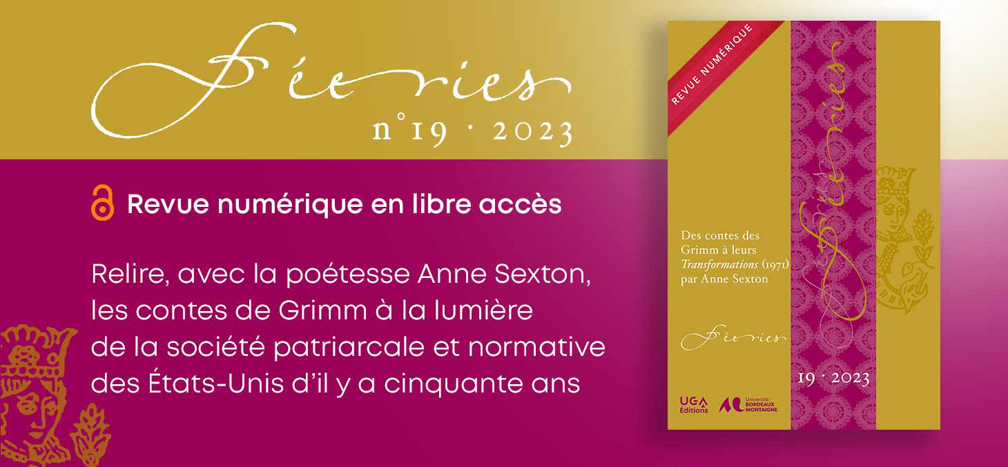 Parution du dernier numéro de la revue Féeries