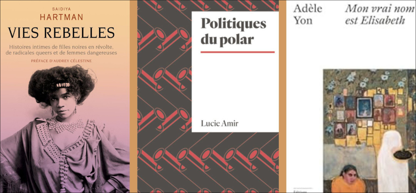 Montage de trois couvertures de livres