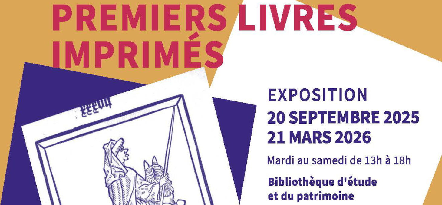 Affiche de l'exposition avec le titre, les dates et le lieu